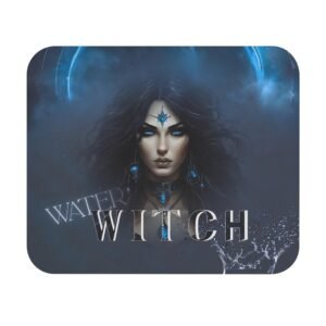 Mystical Water Witch Mouse Pad, Gaming Accessory, Office Decor, Witchy Gift