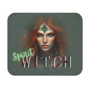 Mystical Spirit Witch Mouse Pad, Spirit Witch Desk Accessory, Gaming Mousepad, Office Decor, Witchy Gift